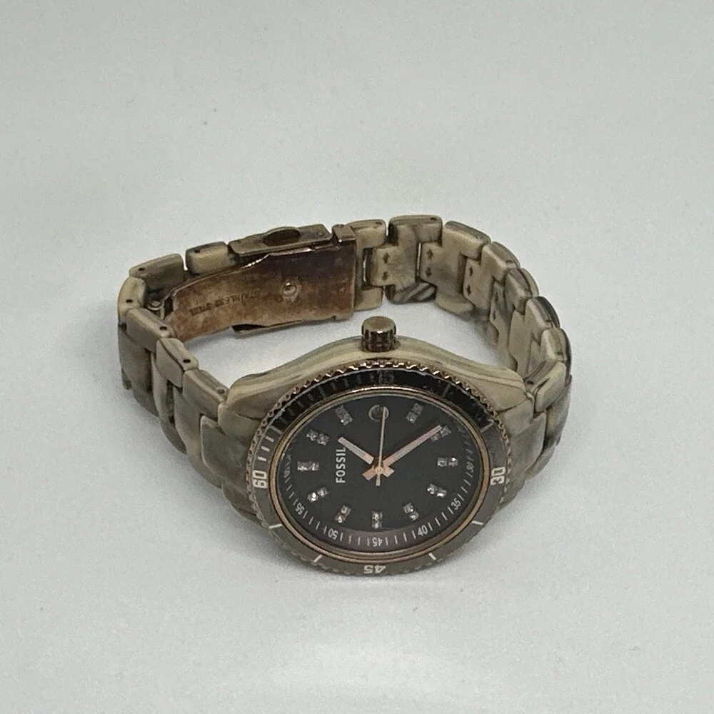 Fossil Stella Mini ES3094 Women's Gold Crystal Analog Dial Quartz Watch HME516